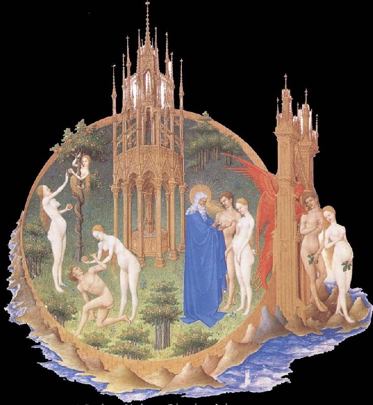 unknow artist Brod Limbourg, Edens lustgard,